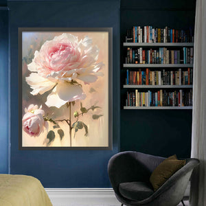 Mona Lisa Brand - Camellias - 50*63CM 11CT 3 Stamped Cross Stitch