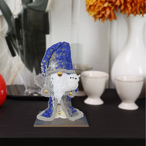 Wooden Desktop Diamond Painting Ornament Diamond Art Table Decor (Gnome 6)
