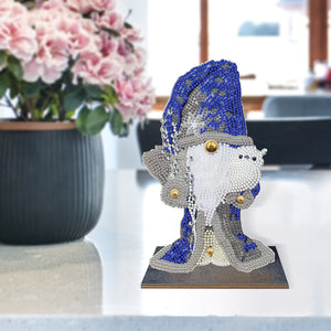 Wooden Desktop Diamond Painting Ornament Diamond Art Table Decor (Gnome 6)