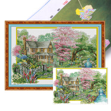 Load image into Gallery viewer, Joy Sunday - Flower Villa - 68*48CM 14CT 2 Stamped Cross Stitch
