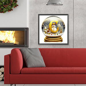 Christmas Crystal Ball C 30*30CM(Canvas) Full Round Drill Diamond Painting