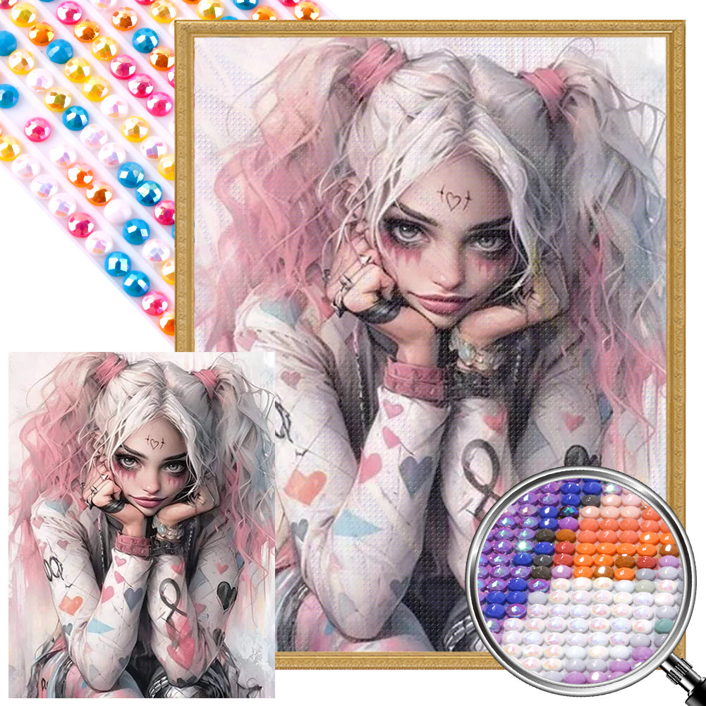Harley Quinn 50*60CM(Picture) Full Round Drill Diamond Painting