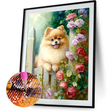 Load image into Gallery viewer, Dog From Flower Farm 30*40CM(Canvas) Full Round Drill Diamond Painting
