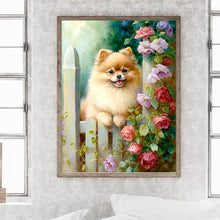 Load image into Gallery viewer, Dog From Flower Farm 30*40CM(Canvas) Full Round Drill Diamond Painting

