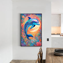 Load image into Gallery viewer, Dolphin 40*60CM(Canvas) Full Round Drill Diamond Painting
