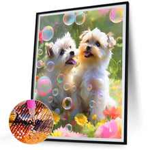 Load image into Gallery viewer, Two Dogs 30*40CM(Canvas) Full Round Drill Diamond Painting

