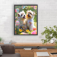 Load image into Gallery viewer, Two Dogs 30*40CM(Canvas) Full Round Drill Diamond Painting
