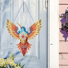 Load image into Gallery viewer, Acrylic Special Shape Diamond Painting Hanging Sign (Hummingbird 3)
