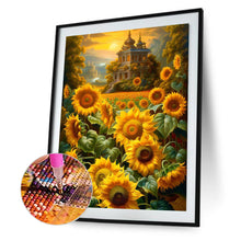 Load image into Gallery viewer, Sunflowers And Manor 30*40CM(Canvas) Full Round Drill Diamond Painting
