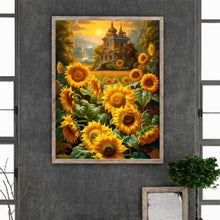 Load image into Gallery viewer, Sunflowers And Manor 30*40CM(Canvas) Full Round Drill Diamond Painting
