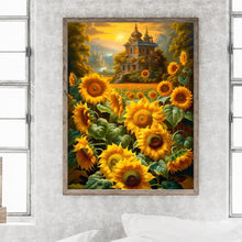 Load image into Gallery viewer, Sunflowers And Manor 30*40CM(Canvas) Full Round Drill Diamond Painting

