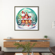 Load image into Gallery viewer, Yishu - Christmas Igloo Crystal Ball - 50*50CM 11CT 3 Stamped Cross Stitch
