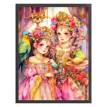 Load image into Gallery viewer, Yishu - Classic Court Girl - 40*55CM 11CT 3 Stamped Cross Stitch
