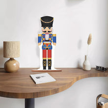 Load image into Gallery viewer, Christmas Wooden Crystal Painting Desktop Kit Diamond Art Table Decor(Xmas Nutcracker)

