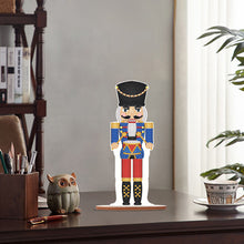 Load image into Gallery viewer, Christmas Wooden Crystal Painting Desktop Kit Diamond Art Table Decor(Xmas Nutcracker)
