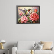 Load image into Gallery viewer, Flower Hummingbird 50*40CM(Canvas) Full Square Drill Diamond Painting
