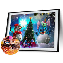 Load image into Gallery viewer, Snowflake And Stitch The Snowman 40*30CM(Canvas) Full Round Drill Diamond Painting
