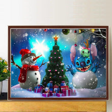 Load image into Gallery viewer, Snowflake And Stitch The Snowman 40*30CM(Canvas) Full Round Drill Diamond Painting
