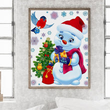 Load image into Gallery viewer, Christmas Snowman 30*40CM(Canvas) Full Round Drill Diamond Painting
