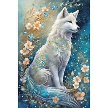 Load image into Gallery viewer, White Fox 40*60CM(Picture) Full Round Drill Diamond Painting
