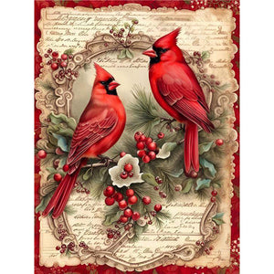 Cardinal 30*40CM(Picture) Partial AB Full Square Drill Diamond Painting