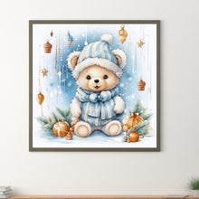 Load image into Gallery viewer, Christmas Bear 30*30CM(Canvas) Full Round Drill Diamond Painting
