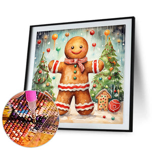 Gingerbread Cookies 40*40CM(Canvas) Full Round Drill Diamond Painting