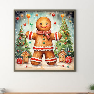 Gingerbread Cookies 40*40CM(Canvas) Full Round Drill Diamond Painting