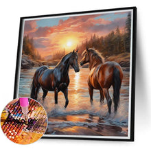 Load image into Gallery viewer, Horse 40*40CM(Canvas) Full Round Drill Diamond Painting
