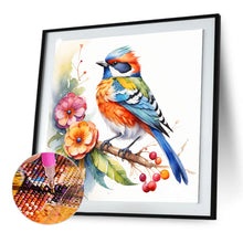 Load image into Gallery viewer, Kingfisher On A Branch 30*30CM(Canvas) Full Round Drill Diamond Painting
