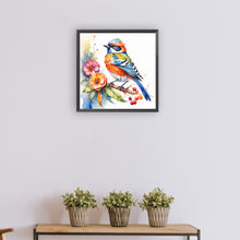 Load image into Gallery viewer, Kingfisher On A Branch 30*30CM(Canvas) Full Round Drill Diamond Painting
