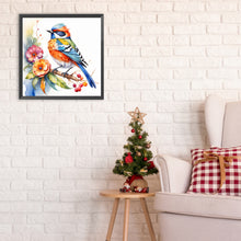 Load image into Gallery viewer, Kingfisher On A Branch 30*30CM(Canvas) Full Round Drill Diamond Painting
