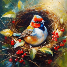 Load image into Gallery viewer, Bird In A Nest 30*30CM(Canvas) Full Round Drill Diamond Painting
