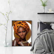 Load image into Gallery viewer, Yishu - African Woman - 40*53CM 11CT 3 Stamped Cross Stitch

