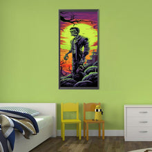 Load image into Gallery viewer, Halloween Zombie 30*70CM(Canvas) Full Round Drill Diamond Painting
