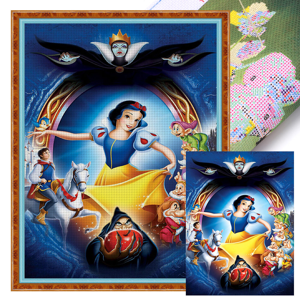 Yishu - Snow White - 50*65CM 11CT 3 Stamped Cross Stitch