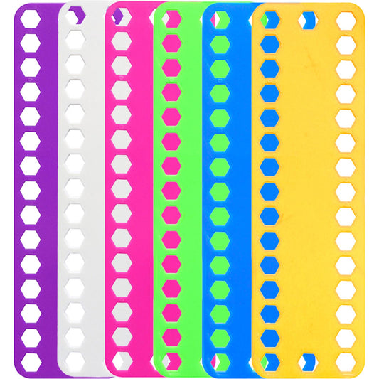 10PCS Sewing Thread Winding Plate Board 25x7.5CM | 32 Hexagonal Holes Embroidery Floss Bobbin Organizer