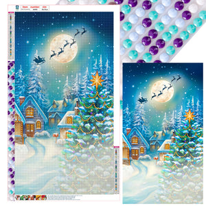 Christmas Eve 40*70CM(Canvas) Full Round Drill Diamond Painting