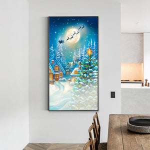 Christmas Eve 40*70CM(Canvas) Full Round Drill Diamond Painting