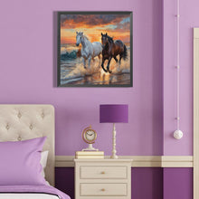 Load image into Gallery viewer, Horse 40*40CM(Canvas) Full Round Drill Diamond Painting
