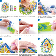 Load image into Gallery viewer, 50 Pages A5 Special Shaped Diamond Painting Diary Book for Teens (Abstract Carp)
