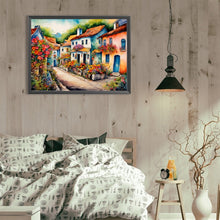 Load image into Gallery viewer, Countryside Town 40*30CM(Canvas) Full Round Drill Diamond Painting
