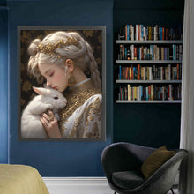 Load image into Gallery viewer, Yishu - Rabbit And Girl - 50*65CM 11CT 3 Stamped Cross Stitch
