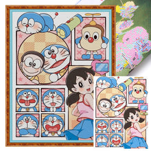 Load image into Gallery viewer, Yishu - Doraemon - 50*65CM 11CT 3 Stamped Cross Stitch
