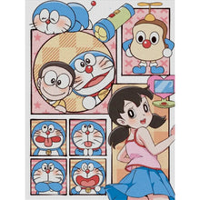 Load image into Gallery viewer, Yishu - Doraemon - 50*65CM 11CT 3 Stamped Cross Stitch
