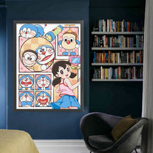 Load image into Gallery viewer, Yishu - Doraemon - 50*65CM 11CT 3 Stamped Cross Stitch
