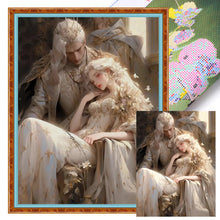 Load image into Gallery viewer, Yishu - King And Queen - 50*65CM 11CT 3 Stamped Cross Stitch
