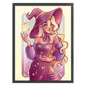 Yishu - Witch - 50*63CM 11CT 3 Stamped Cross Stitch