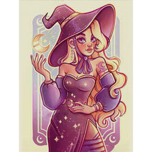 Load image into Gallery viewer, Yishu - Witch - 50*63CM 11CT 3 Stamped Cross Stitch
