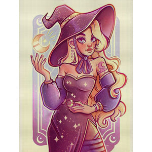 Yishu - Witch - 50*63CM 11CT 3 Stamped Cross Stitch